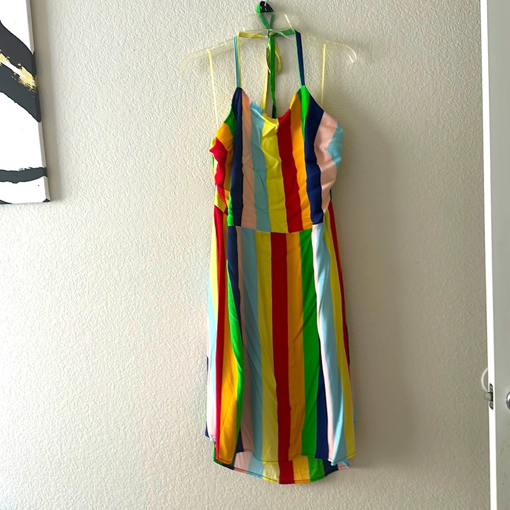 ModCloth rainbow striped dress